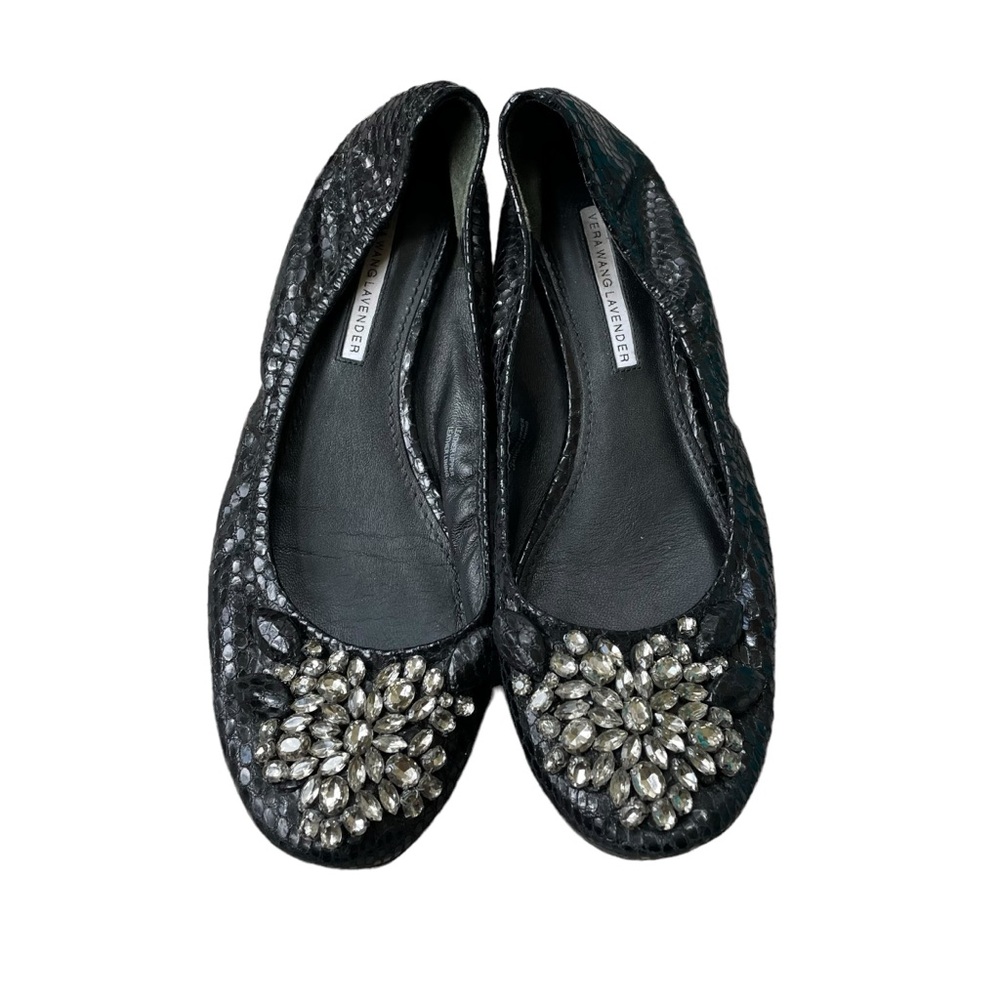 Vera Wang Lavender Snake Print Flats